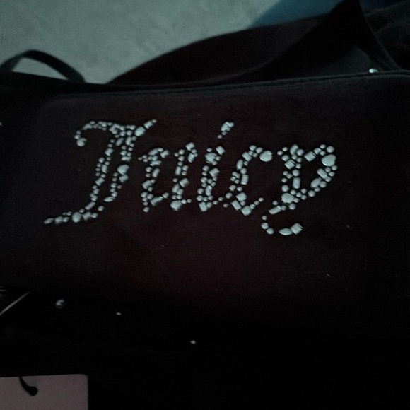 Juicy Couture Black Velvet long zipper Wallet - Picture 4 of 14